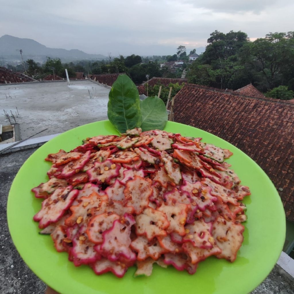 

kerupuk Seblak kemplang cikruh isi 250 Gr 500 Gr dan 1 Kg Original dan pedas daun jeruk