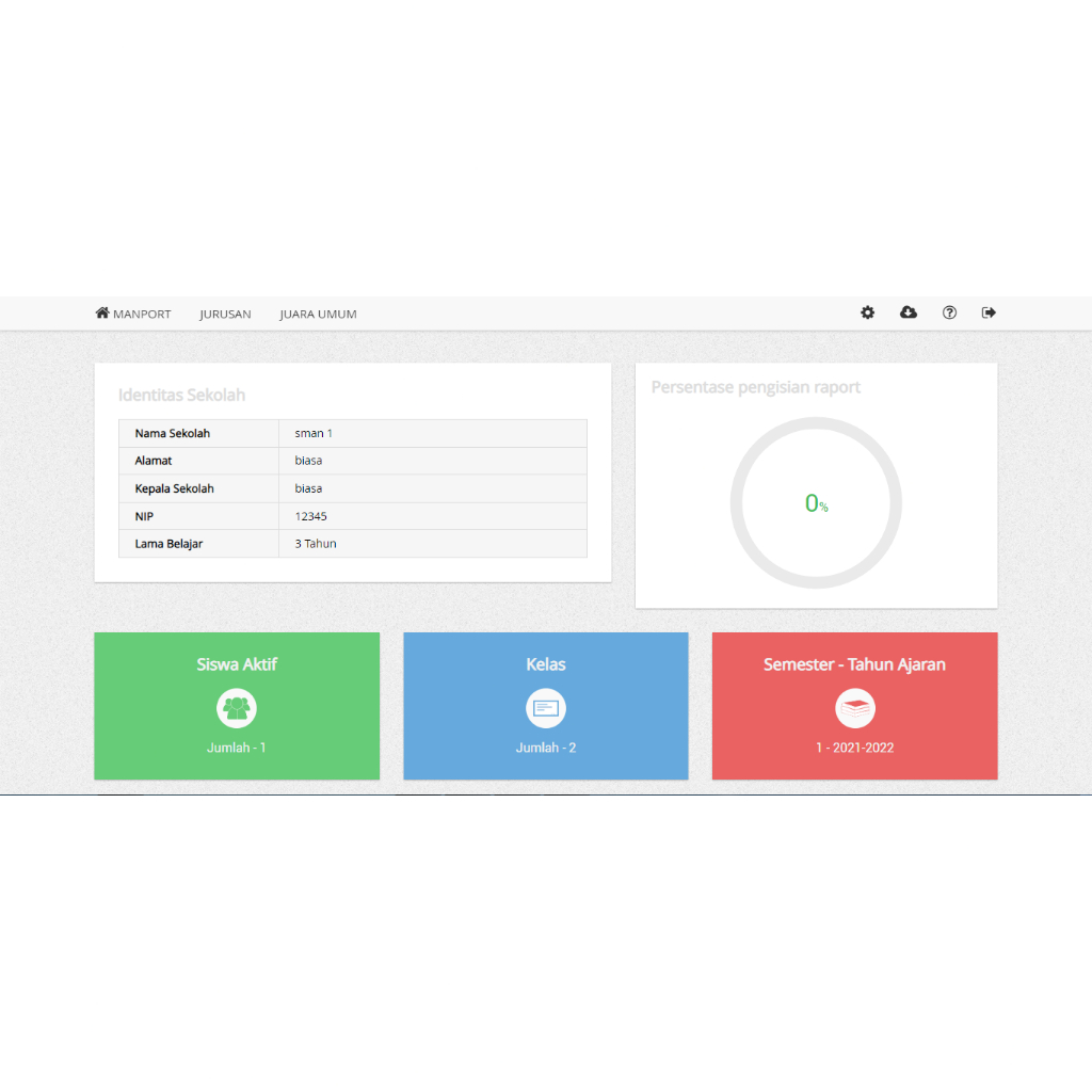 Aplikasi sistem informasi raport Berbasis Web (dilengkapi demo via youtube dan facebook)