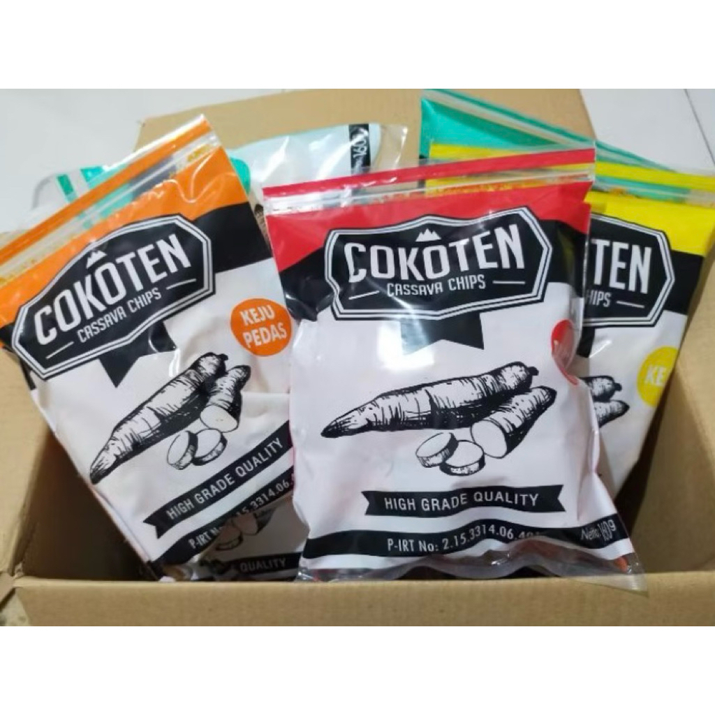 

BEST SELLER Keripik Singkong COKOTEN Varian Rasa Asin, Balado, Keju Pedas, Keju