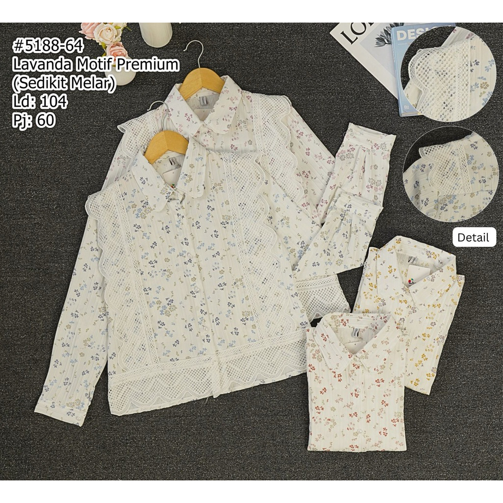 kamila blouse motif bunga korean style