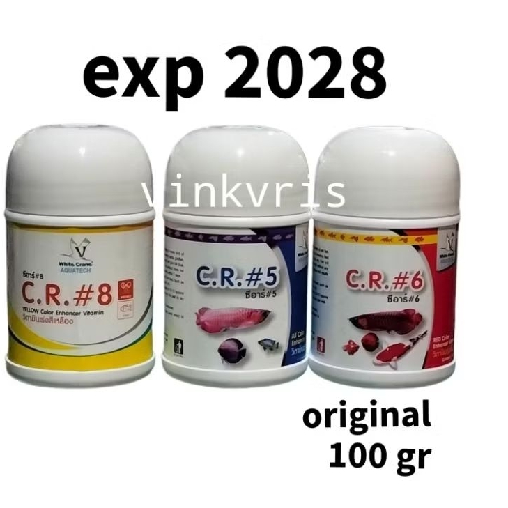 cr5 cr6 cr8 color rich 100 gr  vitamin pewarna arwana diskes.louhan