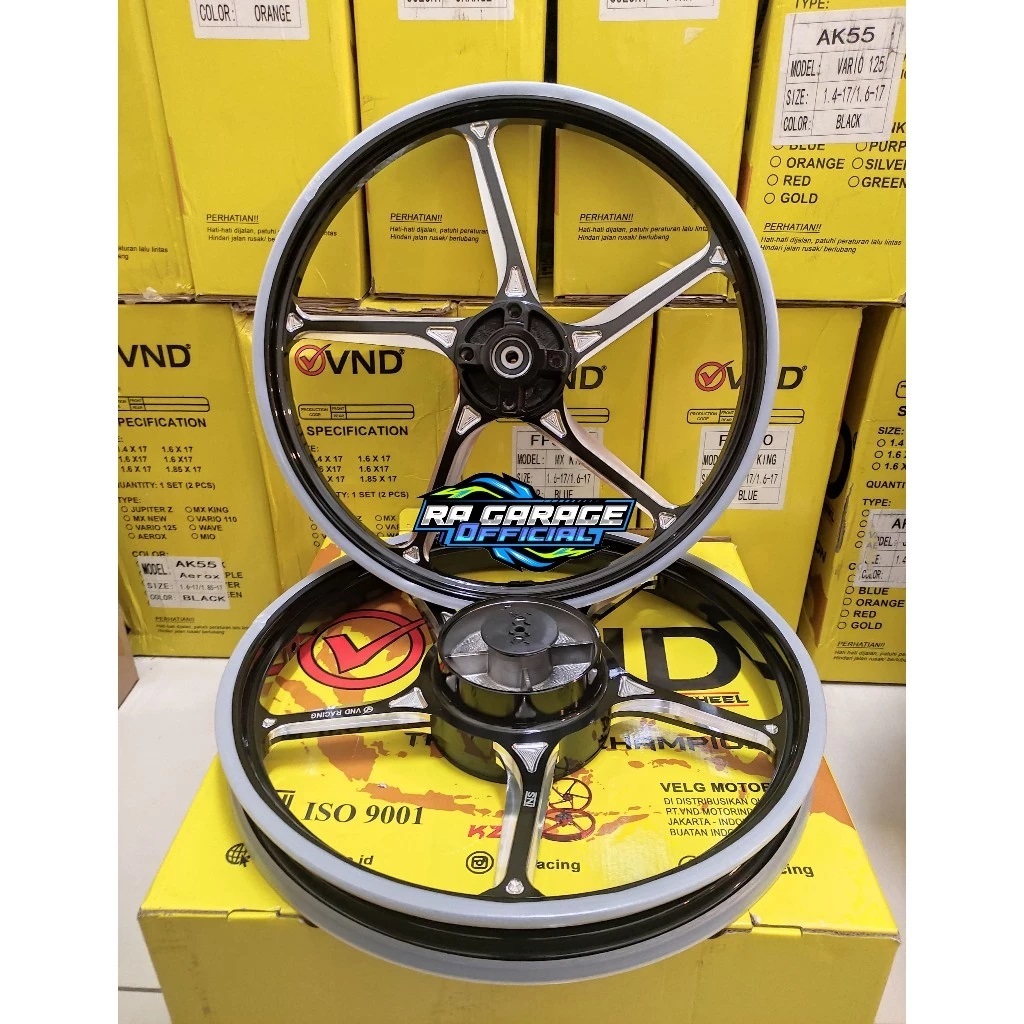 Velg Racing VND AK 55 140/160x17 - Kharisma | Supra Fit | Supra X 125 | Astrea Grand | Supra 125 DD