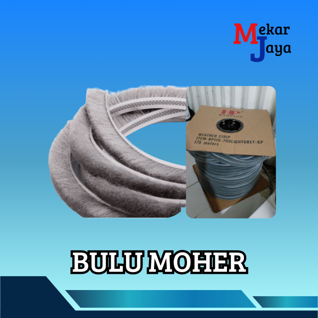 BULU MOHER PENUTUP/PEREDAM CELAH PINTU PER METER