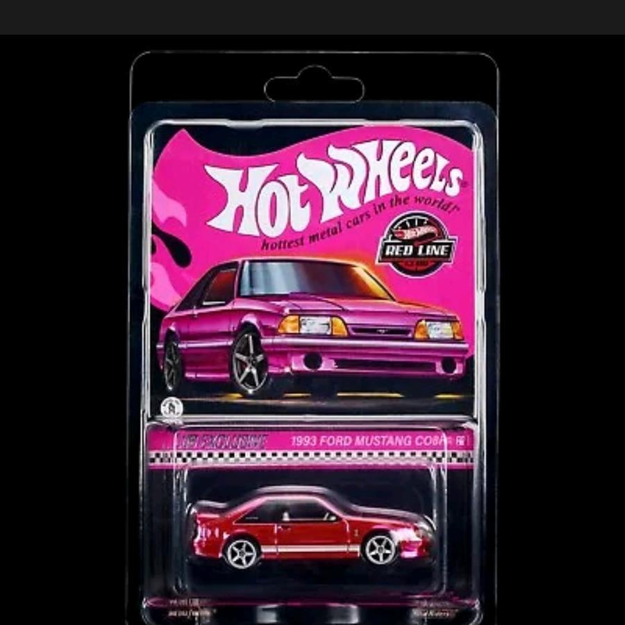 hot wheels 1993 mustang cobra r convention pink party ford