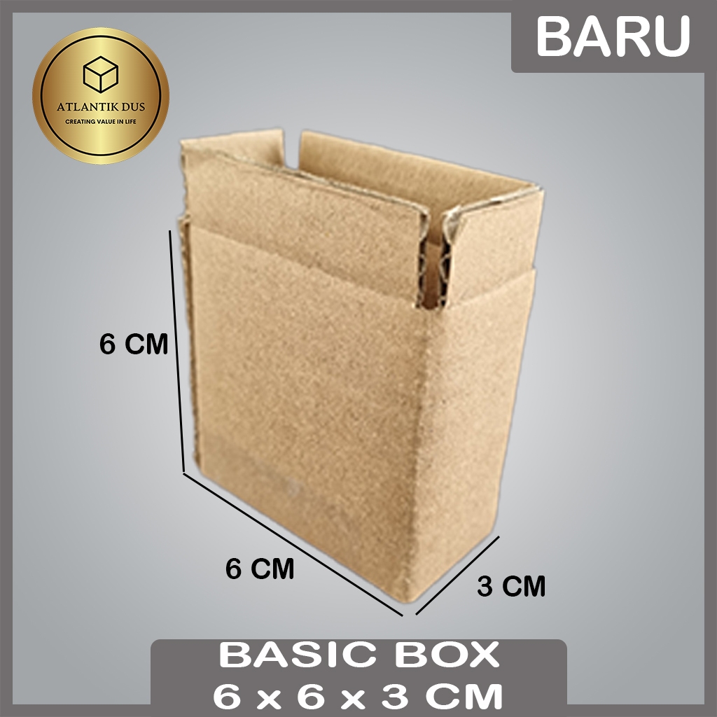 

KARDUS / KARTON BOX POLOS Uk. 6x3x6 CM