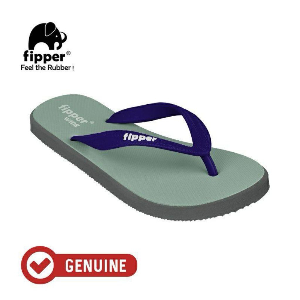 Fipper Wide Green Schits / Grey Nobel / Navy