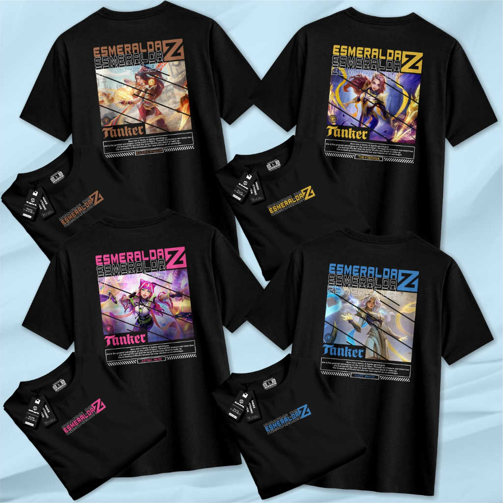 KAOS ESMERALDA TANK MOBILE LEGEND PRIA WANITA ORIGINAL HACS CLOTH PREMIUM QUALITY