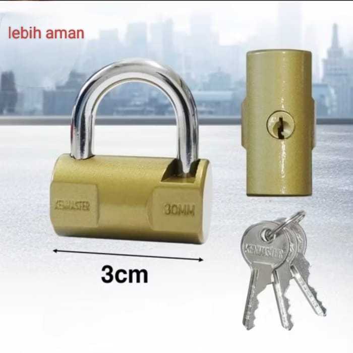GEMBOK Hammer KENMASTER 30mm KM-119 - KENMASTER Gembok Anti Maling/ Kunci Gembok KENMASTER - Gembok 