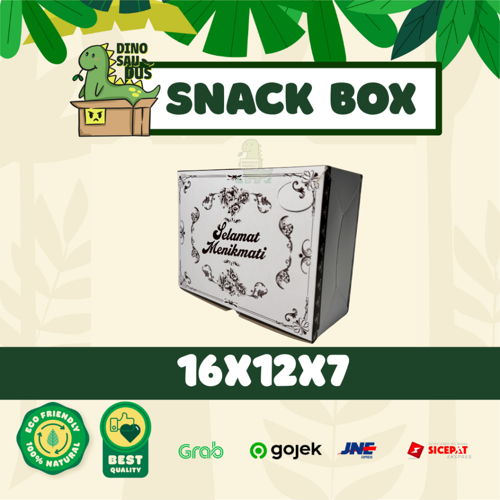 [MOTIF BATIK] Snack Box / Box Catering 16x12x7 cm – Dus Snack / Nasi Kotak Tebal & Siap Pakai