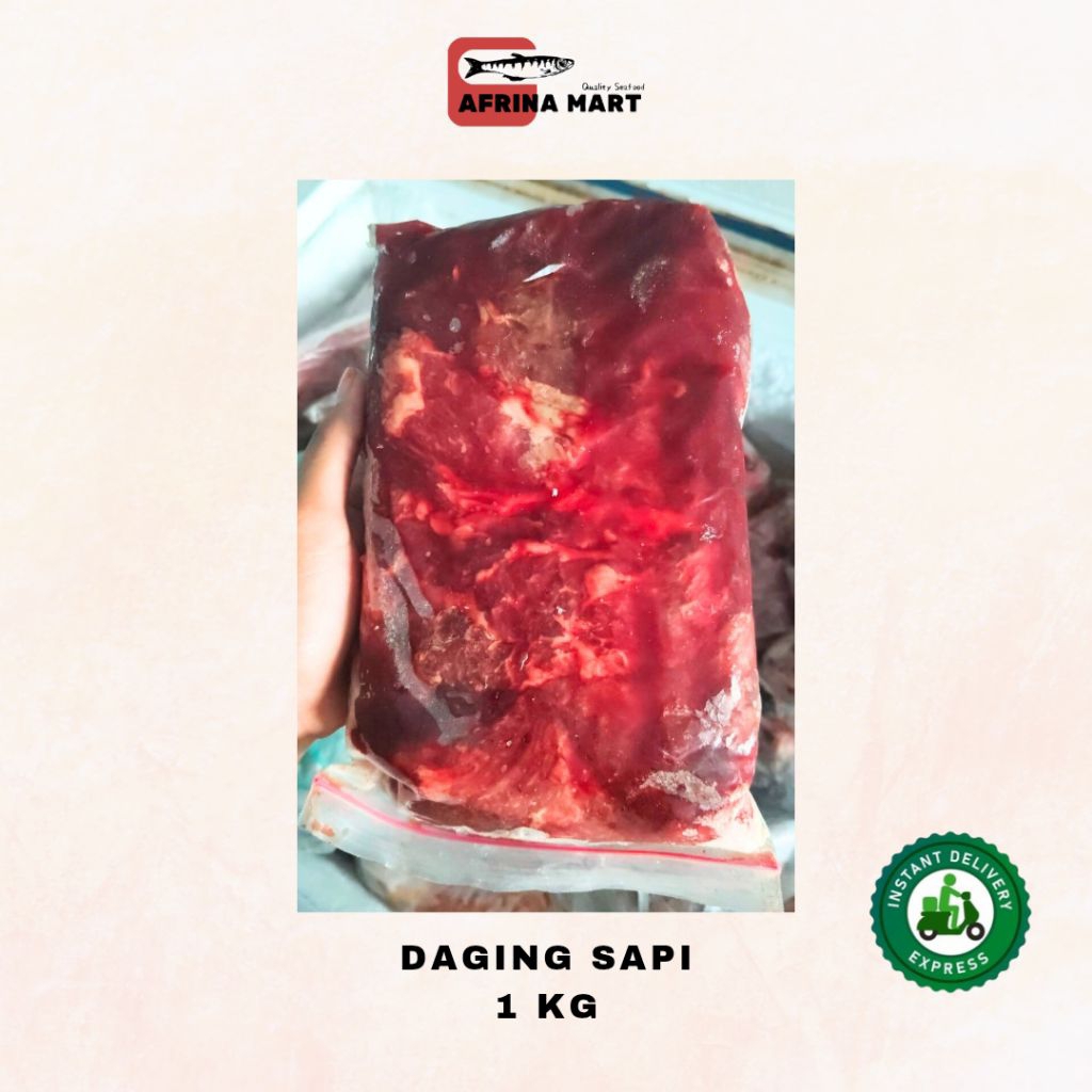

Daging Sapi 1 kg Frozen - Kirim Instant Afrina Mart