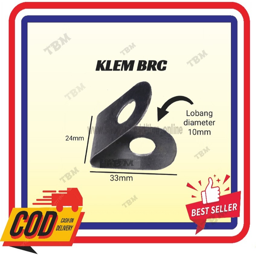Klem BRC Uclip konektor pegangan penjepit tiang pagar brc galvanis anti karat