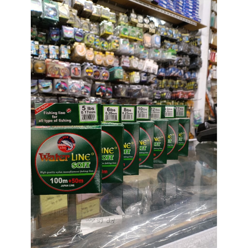 BENANG SENAR PANCING WATER LINE SOFT (0,17)(0,20)(0,23)(0,25)(0,28)(0,30)(0,33)