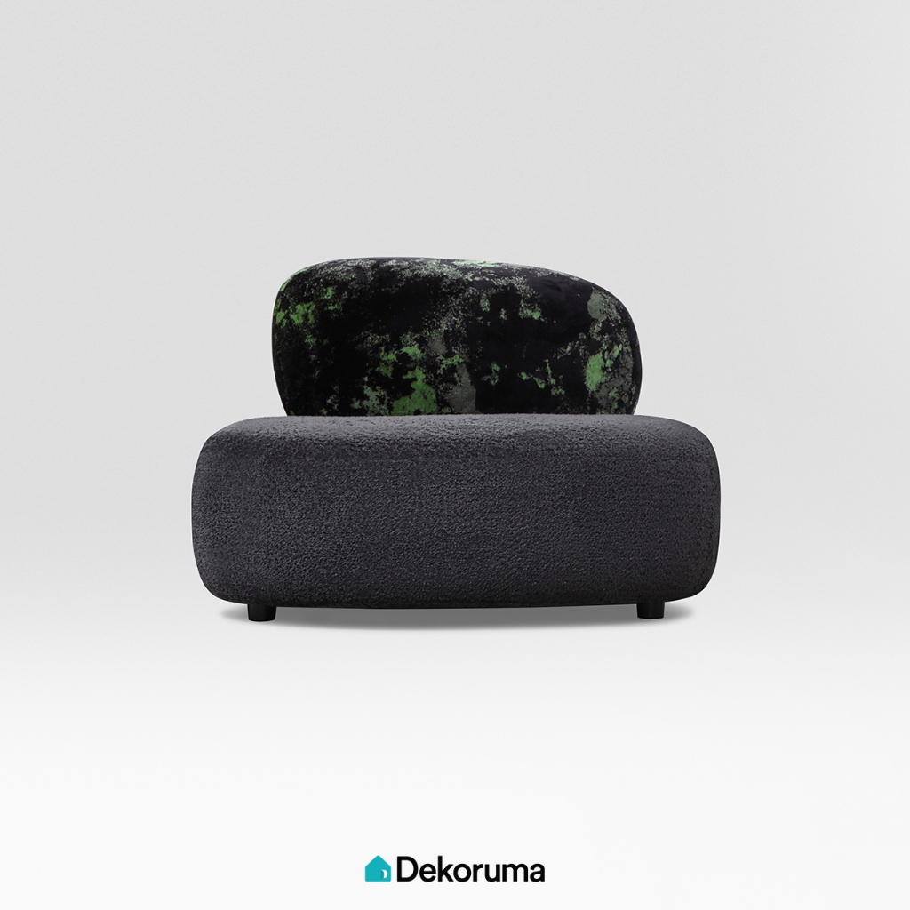 Dekoruma Tenzo PEBBLE Sofa 1 Seater / Sofa Ruang Tamu 1 Dudukan