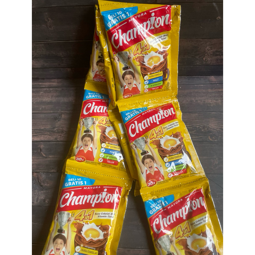 

Energen Champion Susu Coklat 30gr