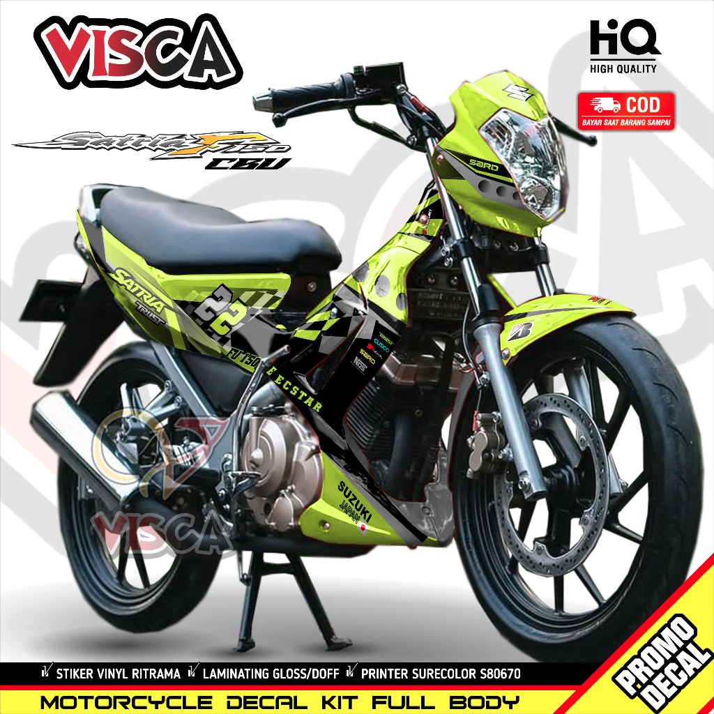 Decal Satria Fu CBU 2004-2009 Full Body Stiker Satria Fu Lama Full Body Striping Satria Fu CBU LAMA 