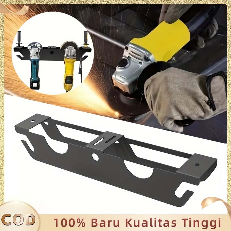 Angle Grinder Holderwall Mount Grinder Stand Dinding Multifungsi Angle Space-Saving Hanger Angle Gri