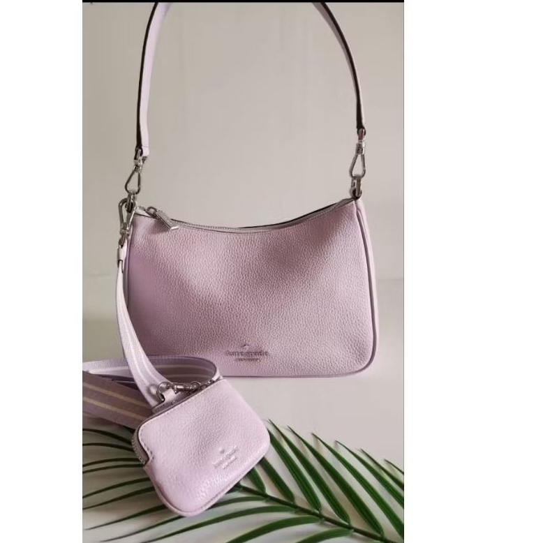 Tas KS Rosie Leather Shoulder Bag Violet