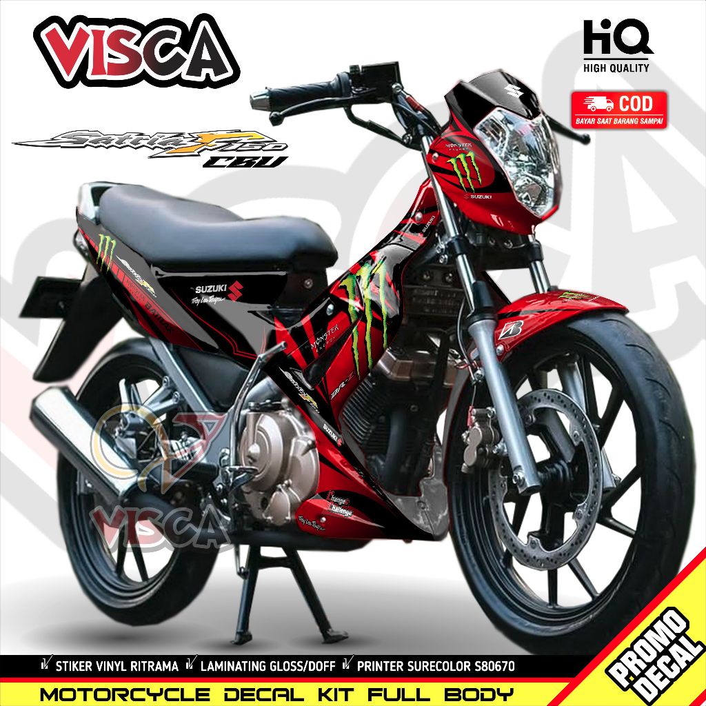 Decal Satria Fu CBU 2004-2009 Full Body Stiker Satria Fu Lama Full Body Striping Satria Fu CBU LAMA 