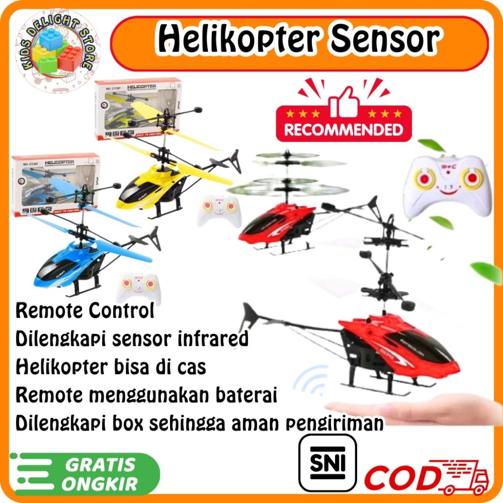 Helikopter Sensor Tangan Murah | Helikopter Remote Control | Helikopter Cas | Helikopter Turun Naik 
