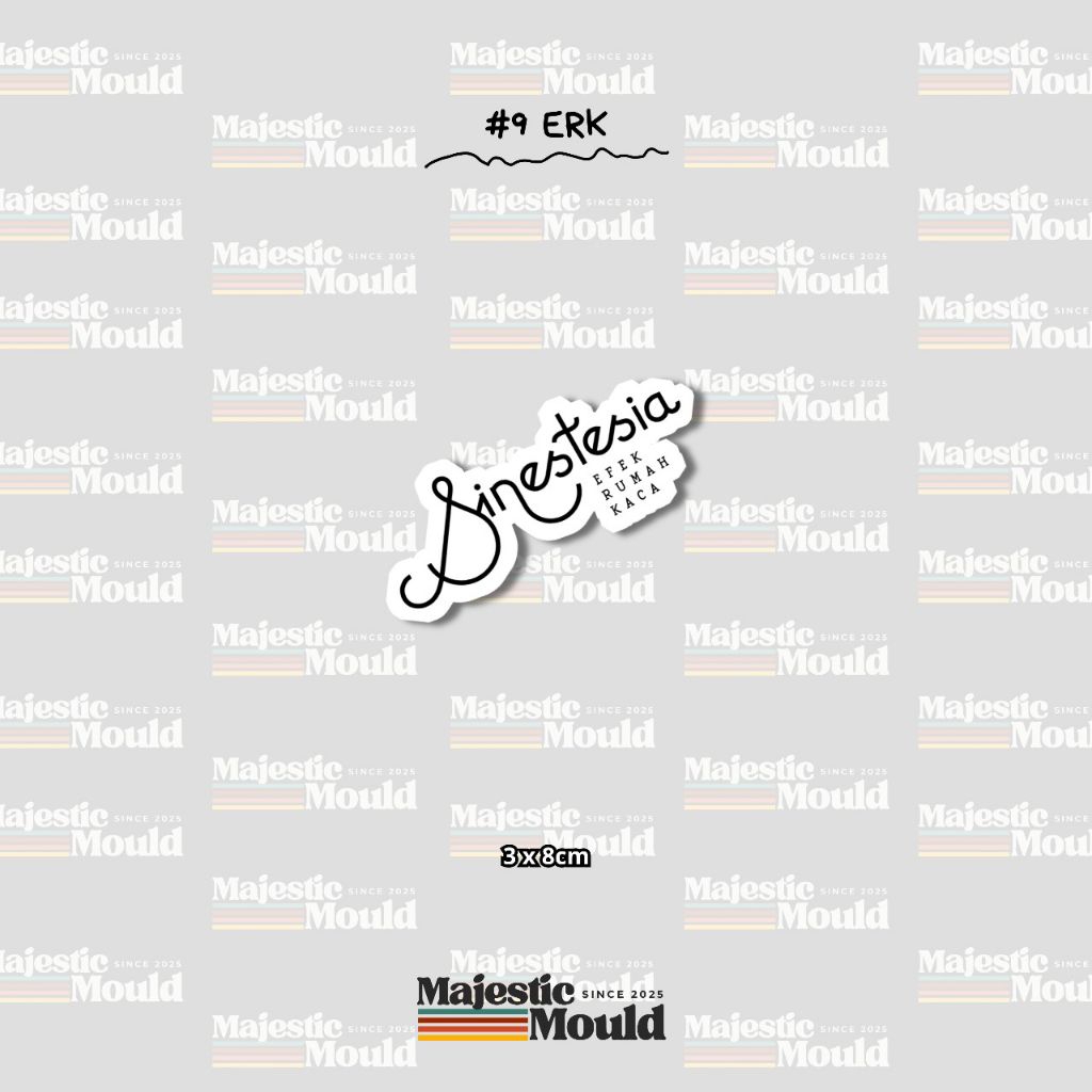 

#Vol9 ERK – Stiker Band Vinyl Glossy | Tahan Air & Luntur (Laptop/Helm/Tumbler/dan media lainnya)