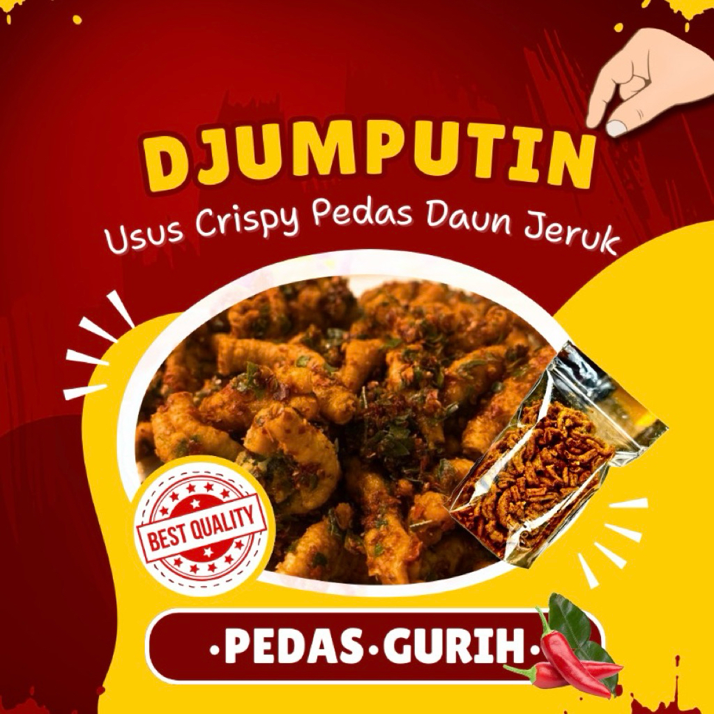 

Usus Crispy rasa daun jeruk pedas dan original uk 250 gram, 500 gram, 1 KG