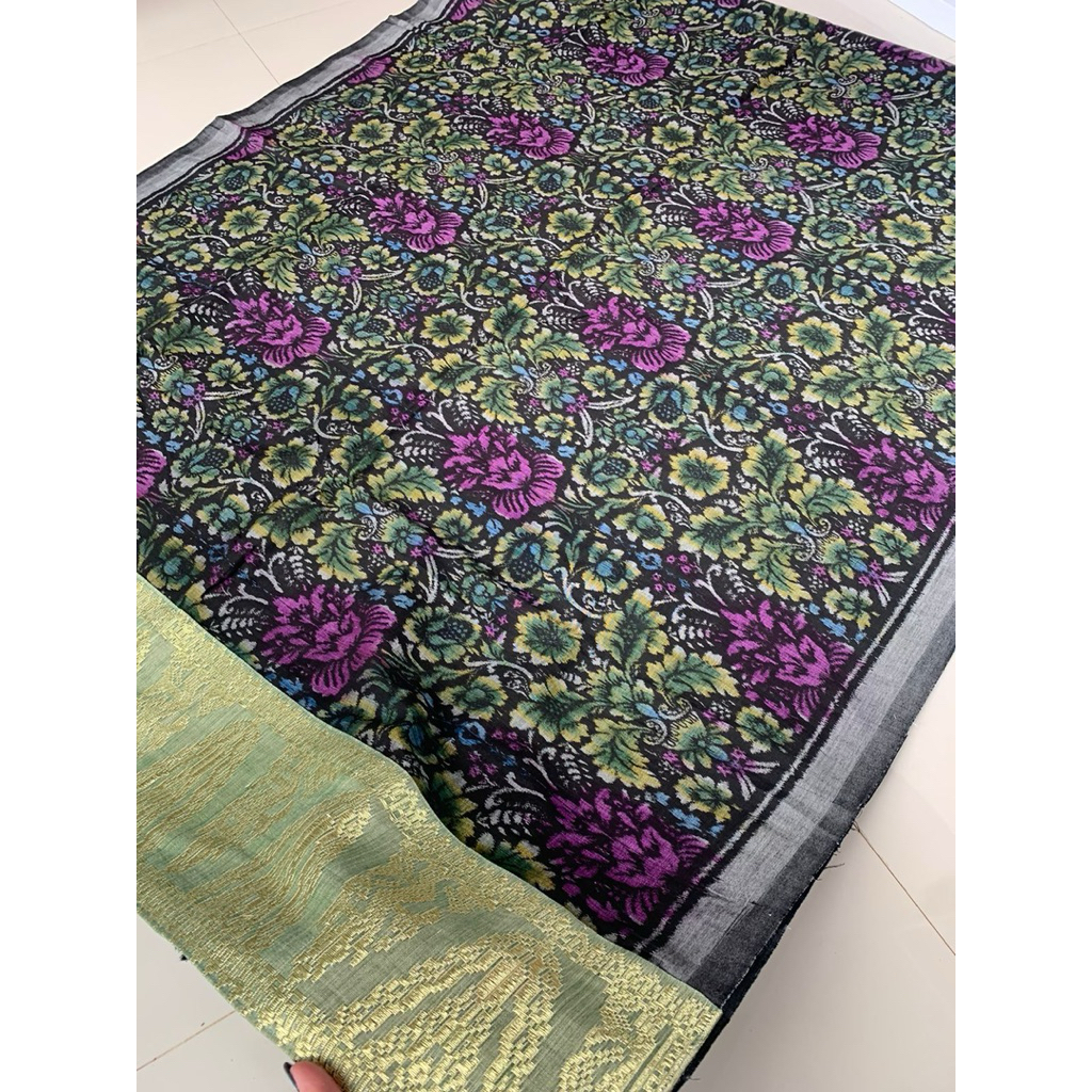 Kamen Endek 3D Tumpal Songket Asli