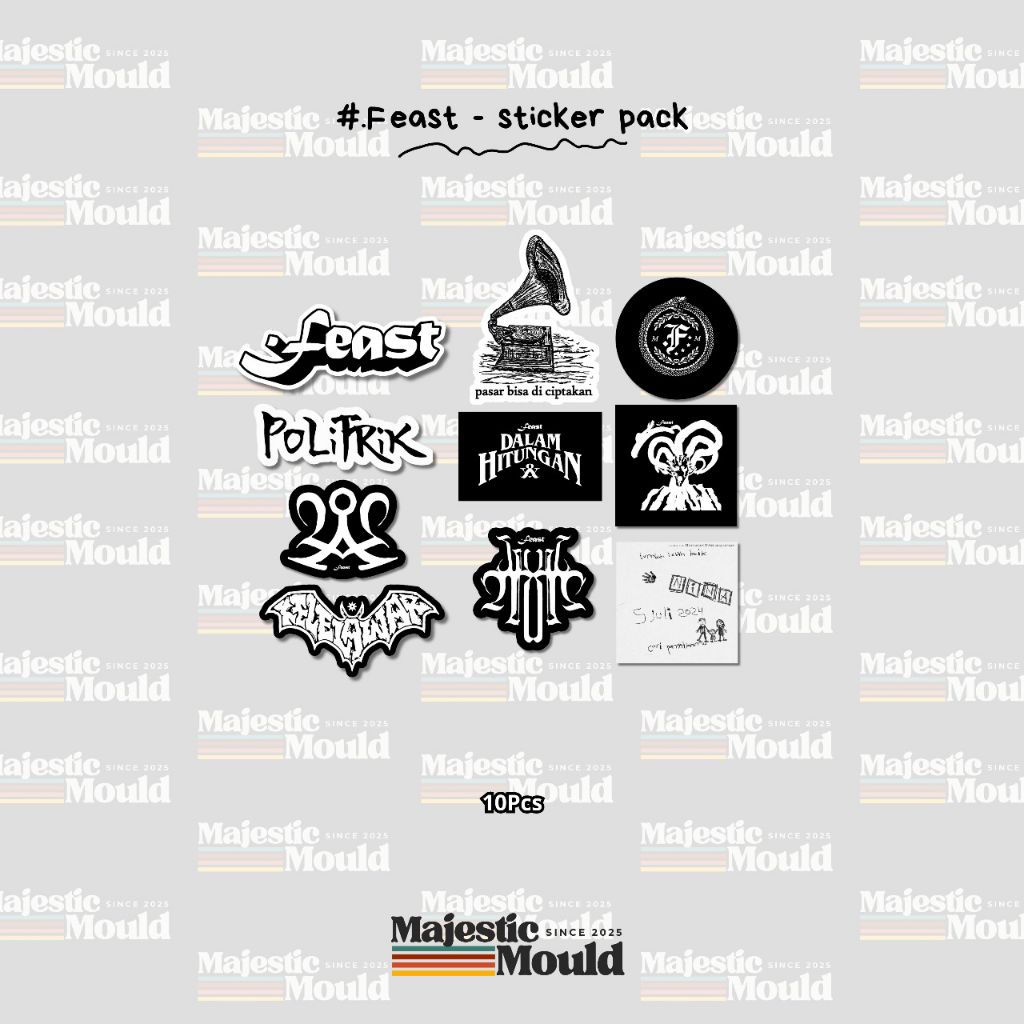 

Feast Band – Sticker Pack Vinyl Glossy – Tahan Air & Tahan Lama