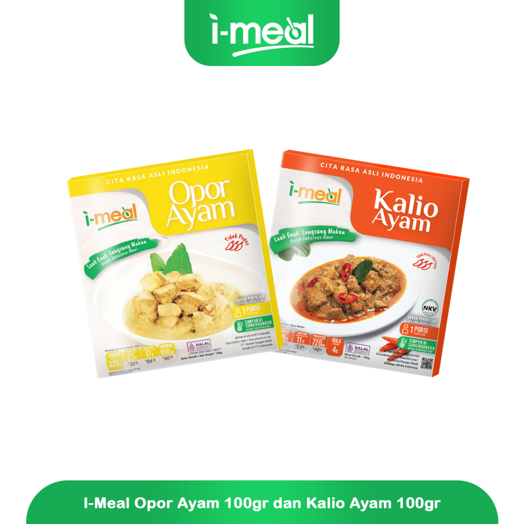 

I-Meal Opor Ayam dan Kalio Ayam i-meal Siap Makan