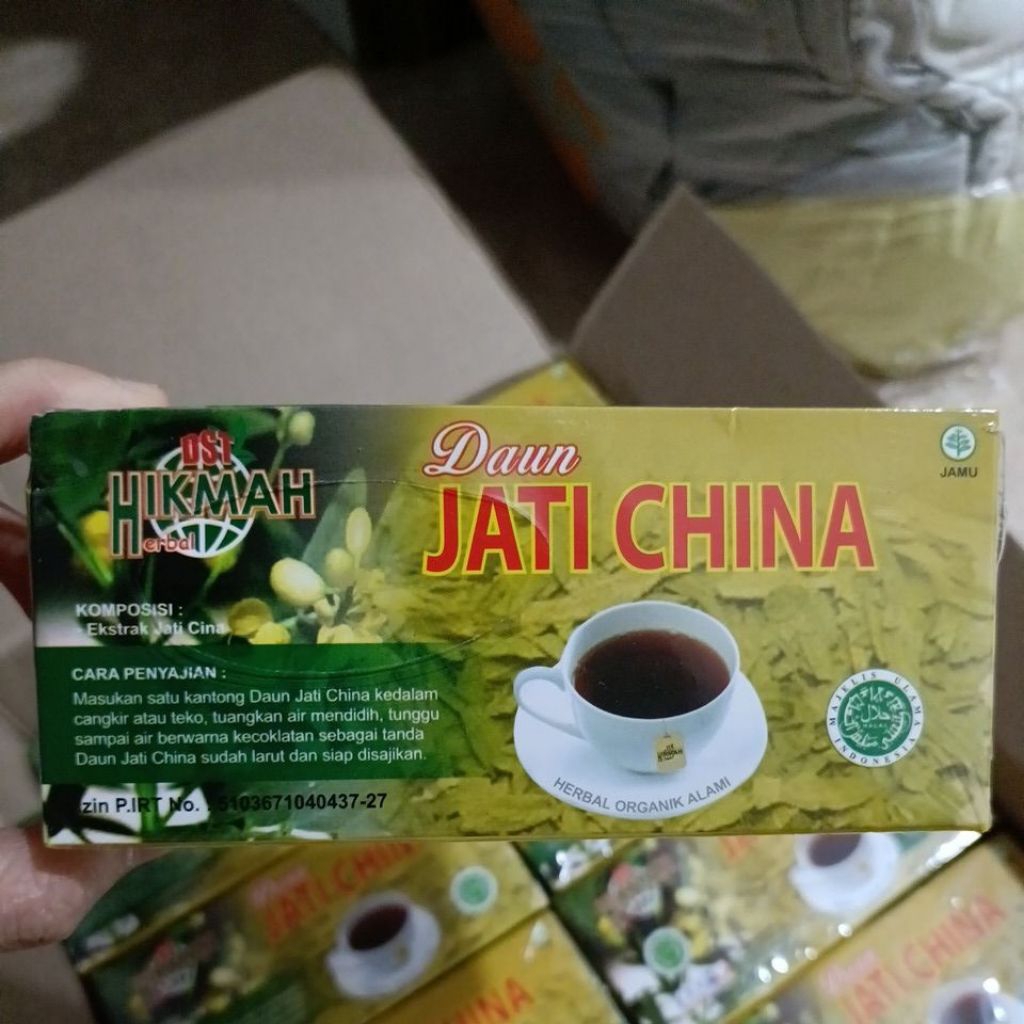 

(BISA COD) teh daun jati cina hikmah teh celup 20 kantong teh herbal pelangsing alami ekstrak daun jati menurunkan berat badan