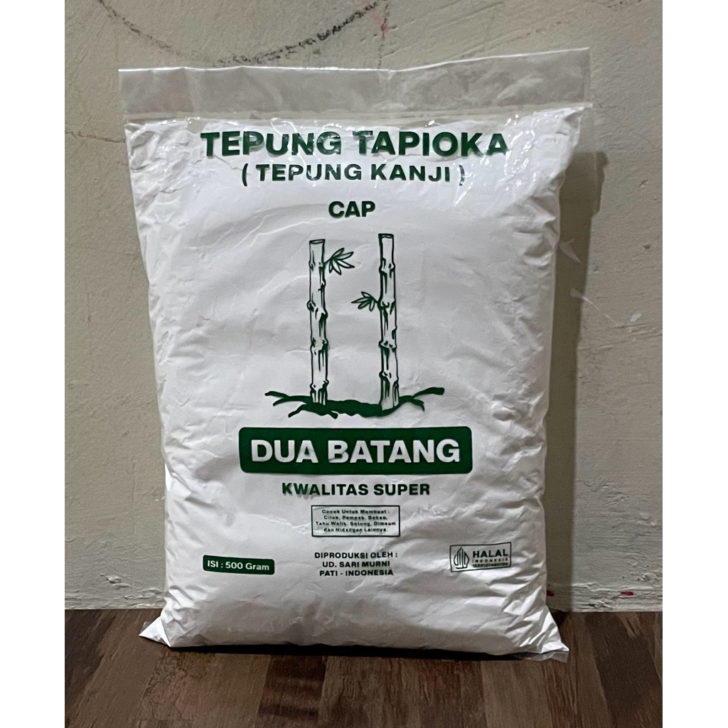 

Tepung Tapioka (Tepung Kanji) cap Dua Batang 500gram