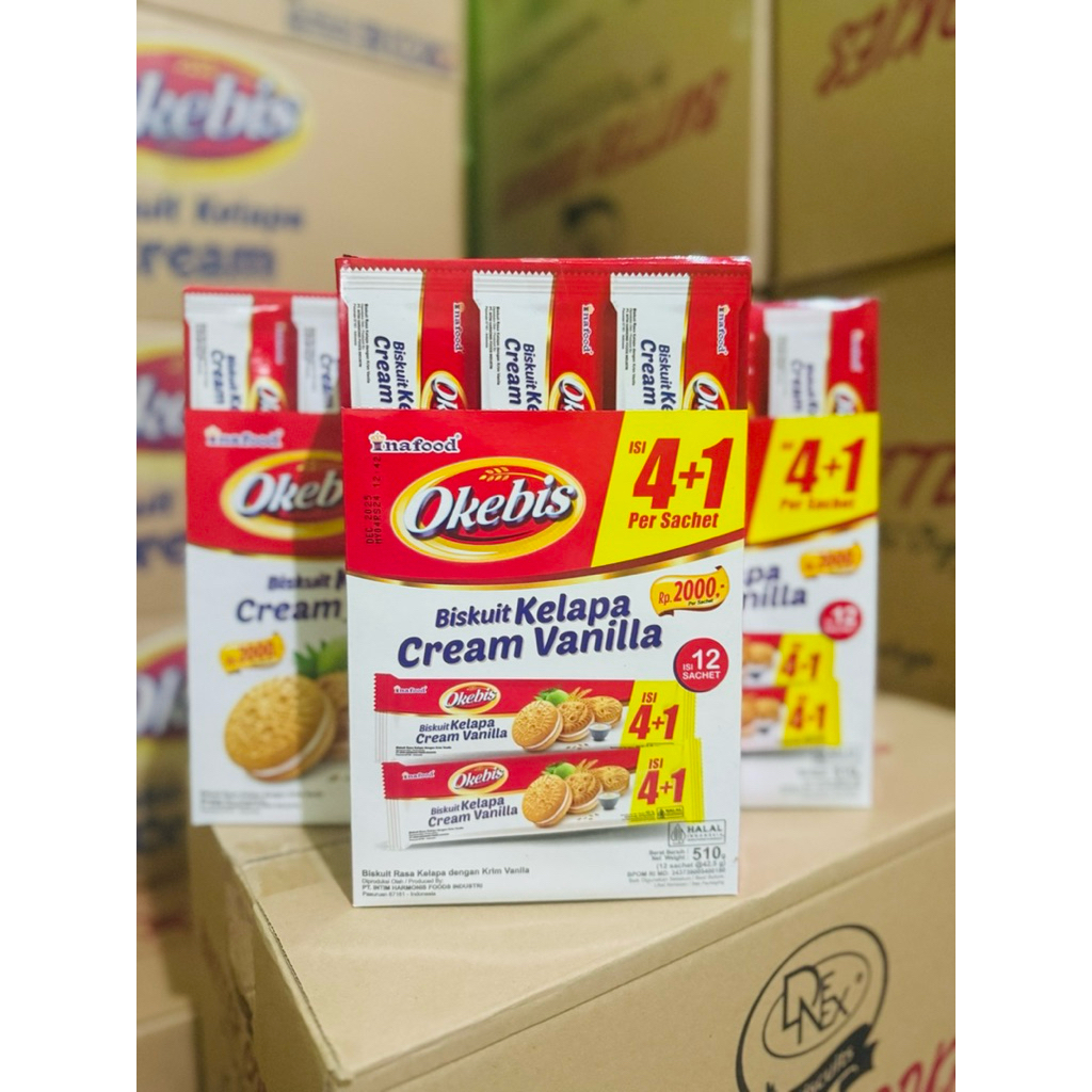 

Okebis Kelapa Cream Inafood 12 Sachet/ Box 510gr 1 Dus isi 6