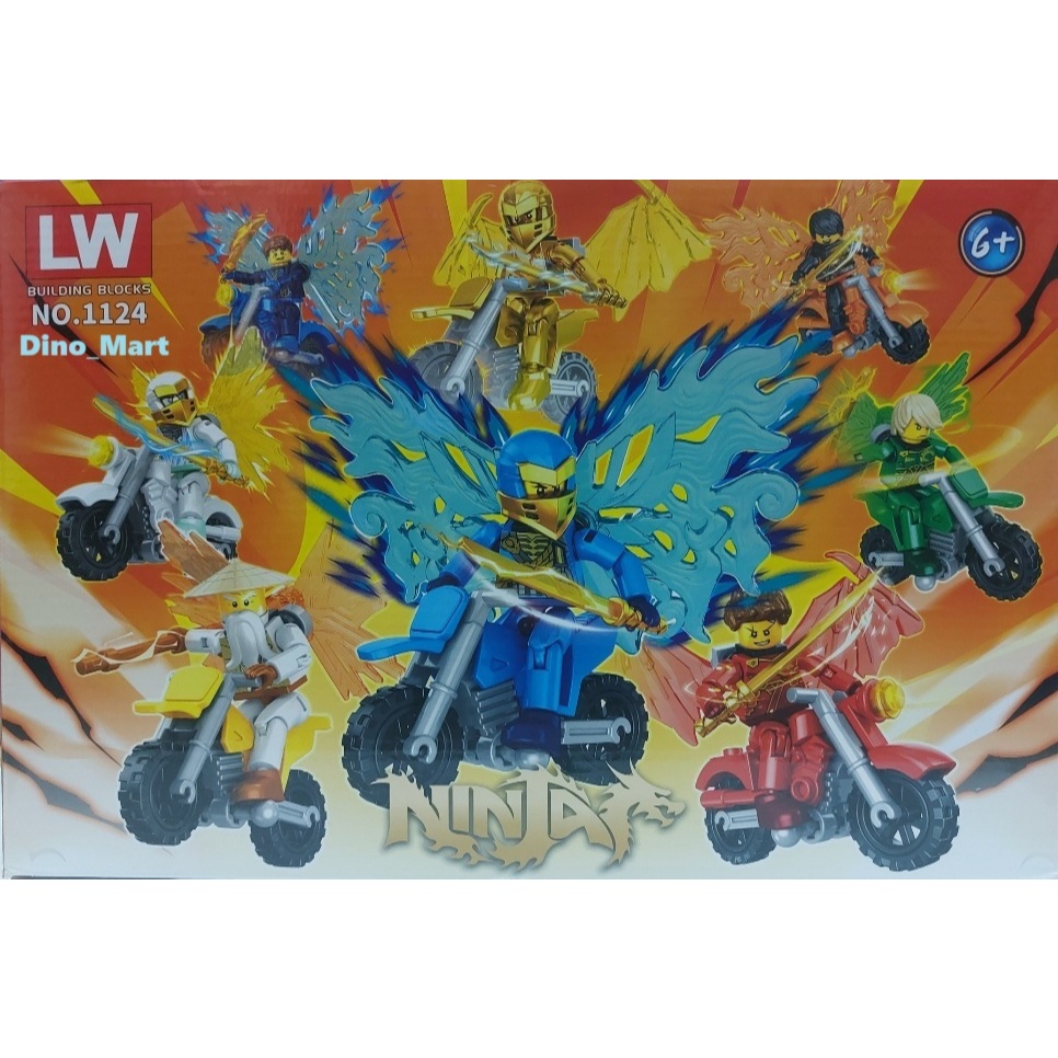 Brick Ninja Motor Mini Figure LW 1124 - Mainan Anak - Mainan Balok - Mainan Koleksi - Dino Mart
