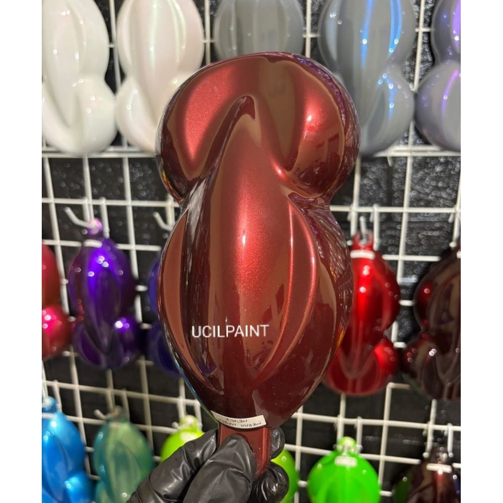 Cat Merah Marron Metalik PU Polyuretane