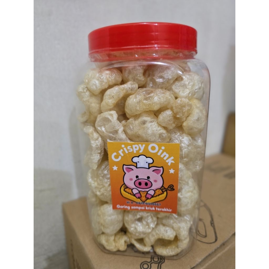 

Crispy Oink – Kerupuk Babi 2 Liter (Isi Full, Garing Banget!)