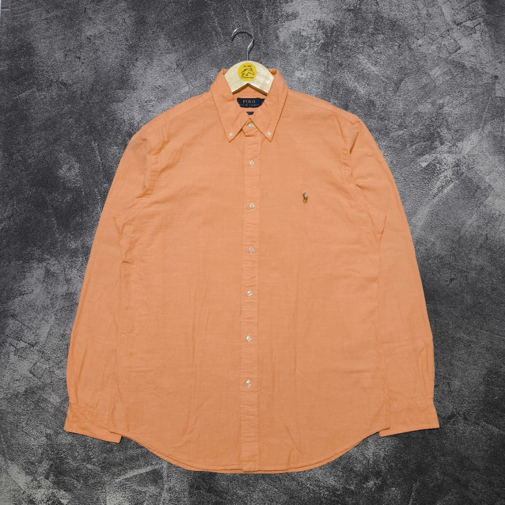 Kemeja Linen Ralph Lauren - Salmon