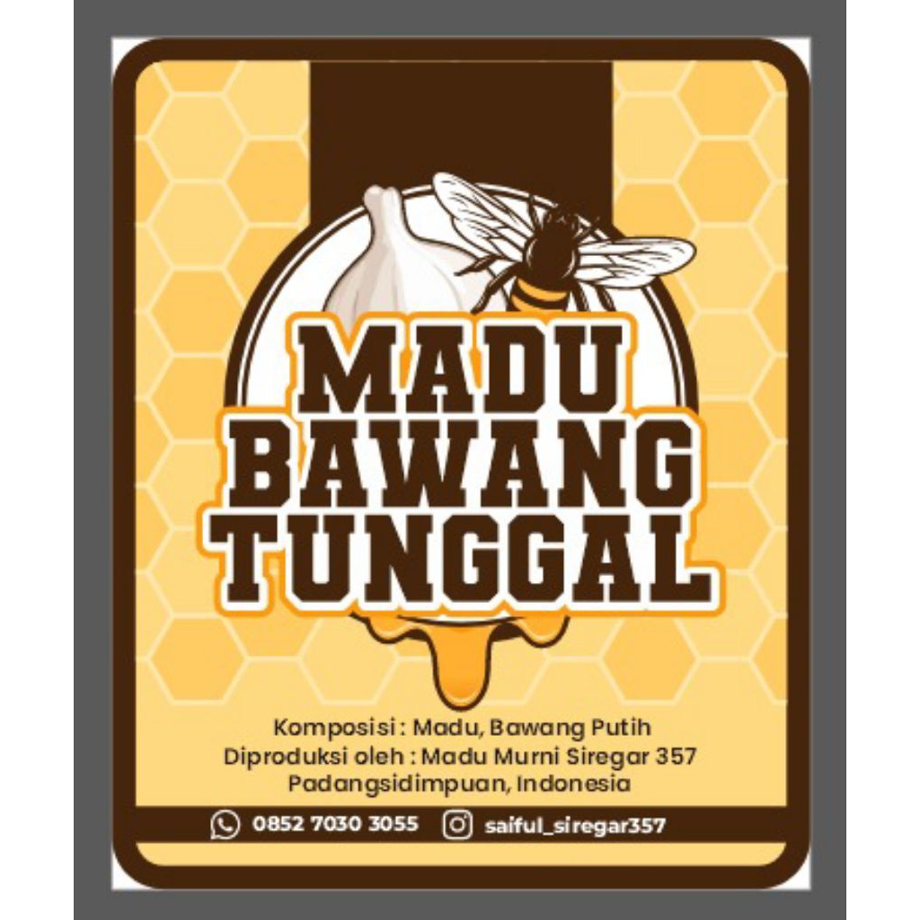 

Madu Bawang lanang ataw Tunggal 250gr
