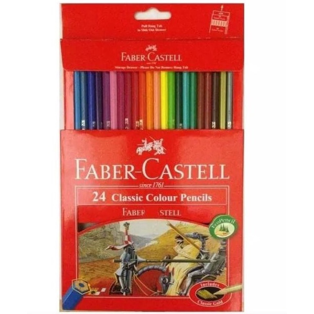 

KODE I37T PENSIL WARNA 24 WARNA FABER CASTELL CLASSIC