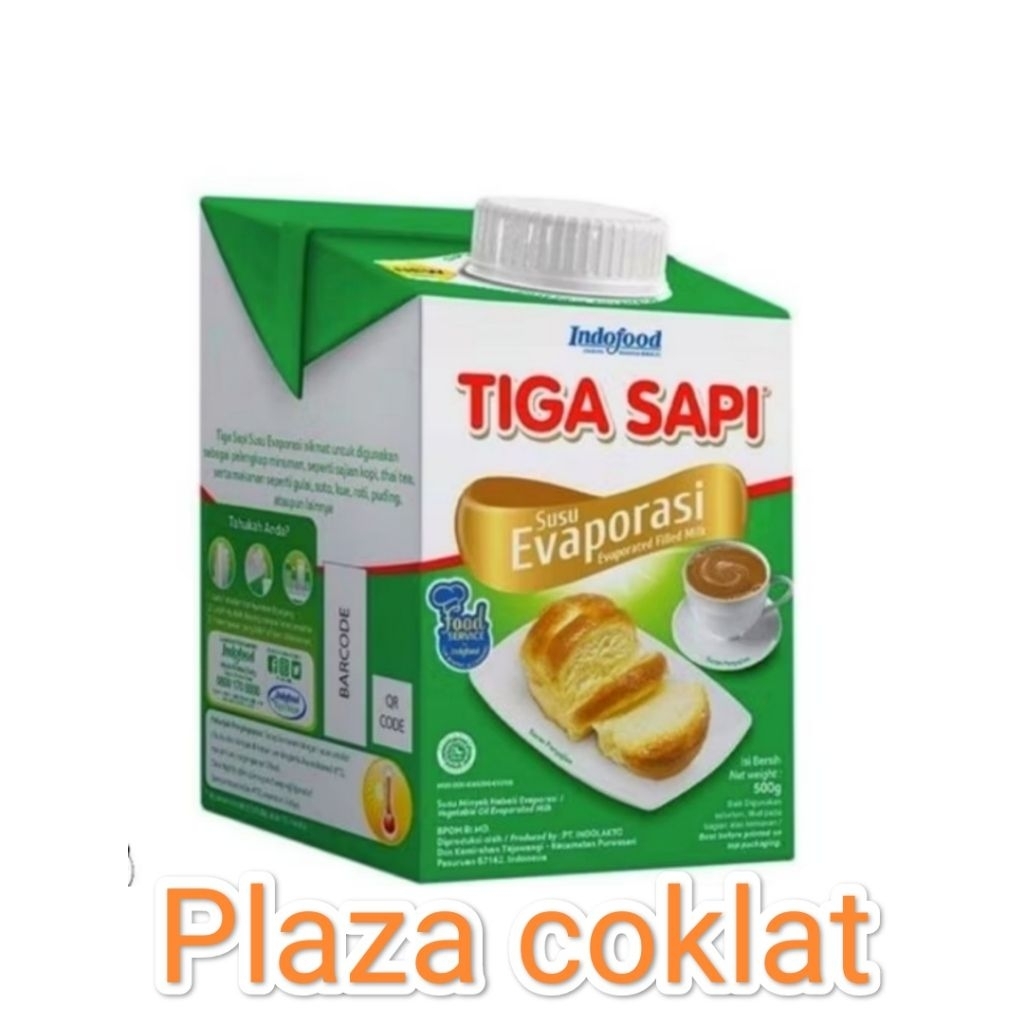 

Susu evaporasi tiga sapi 500gram/Evaporasi tiga sapi