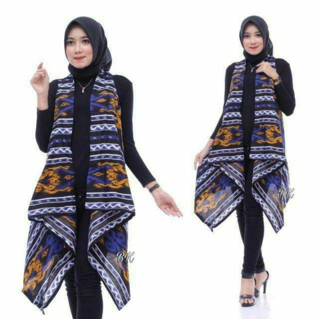 OUTERWEAR BLAZER OUTER LONG VEST LONGVEST BOLERO PANJANG BATIK MOTIF SKNGKET TENUN MODEREN