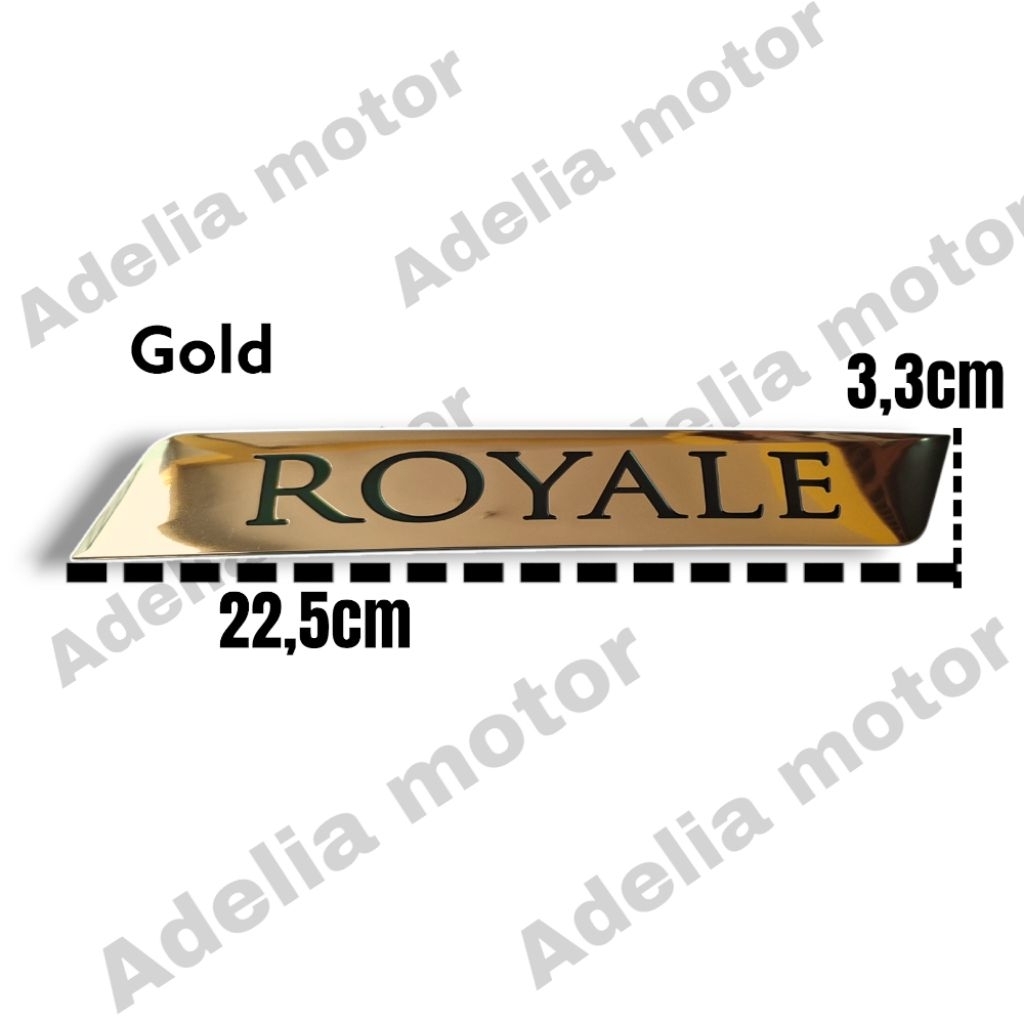 Emblem Royale emblem tulisan Royale bagasi emblem logo royale