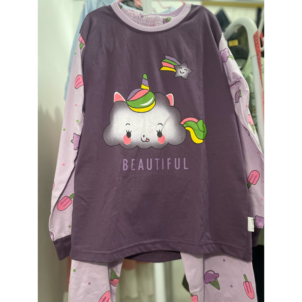 piyama anak kazel. piyama unicorn