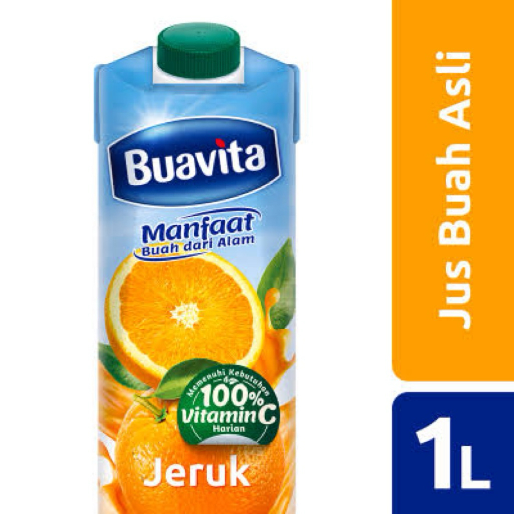 

Buavita Juice UHT 1000ml 1liter Jeruk Apel Minuman Buavita Juice 1liter