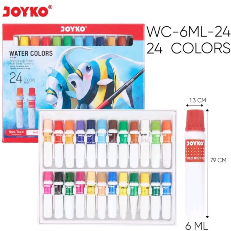 

CAT AIRWATER COLOR JOYKO 24 WARNA WAC6ML24W KODE V3K4