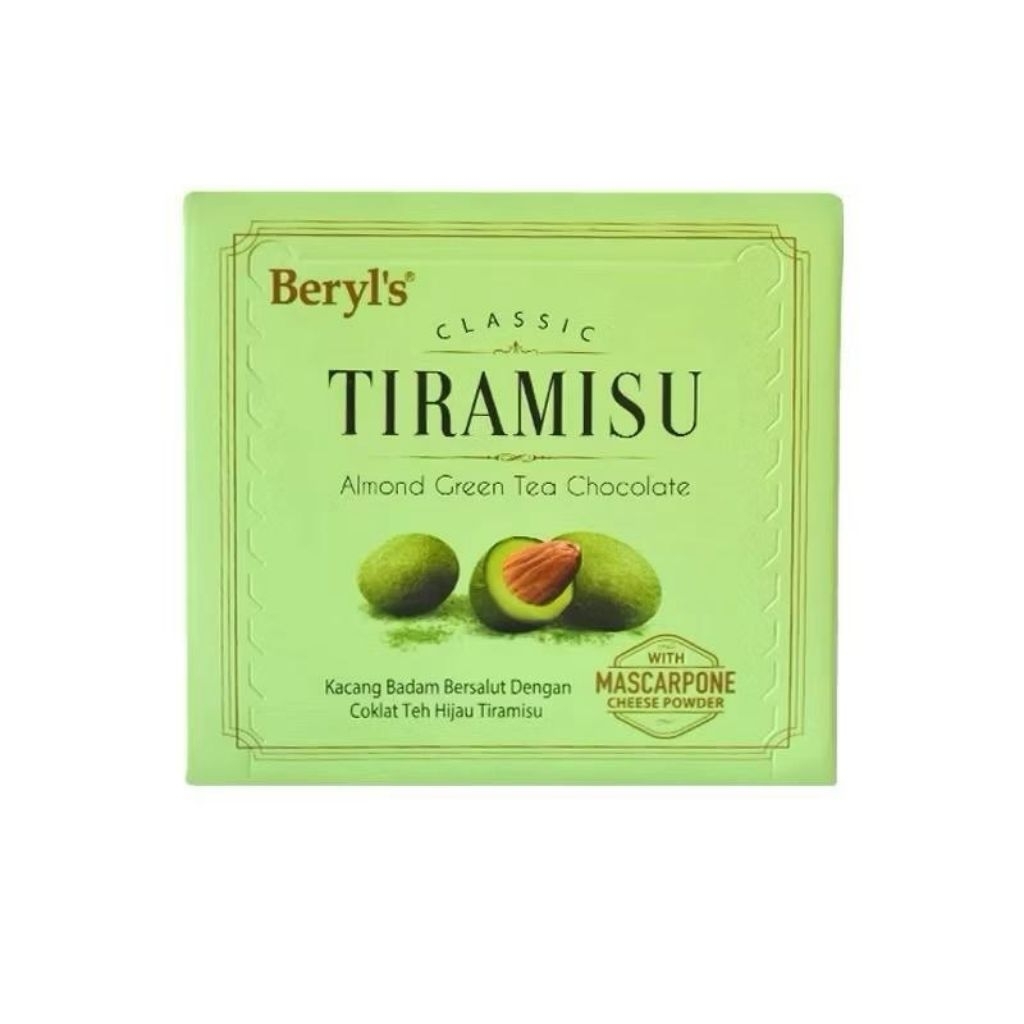 

Beryls Tiramisu Almond Green Tea Chocolate 65 gram
