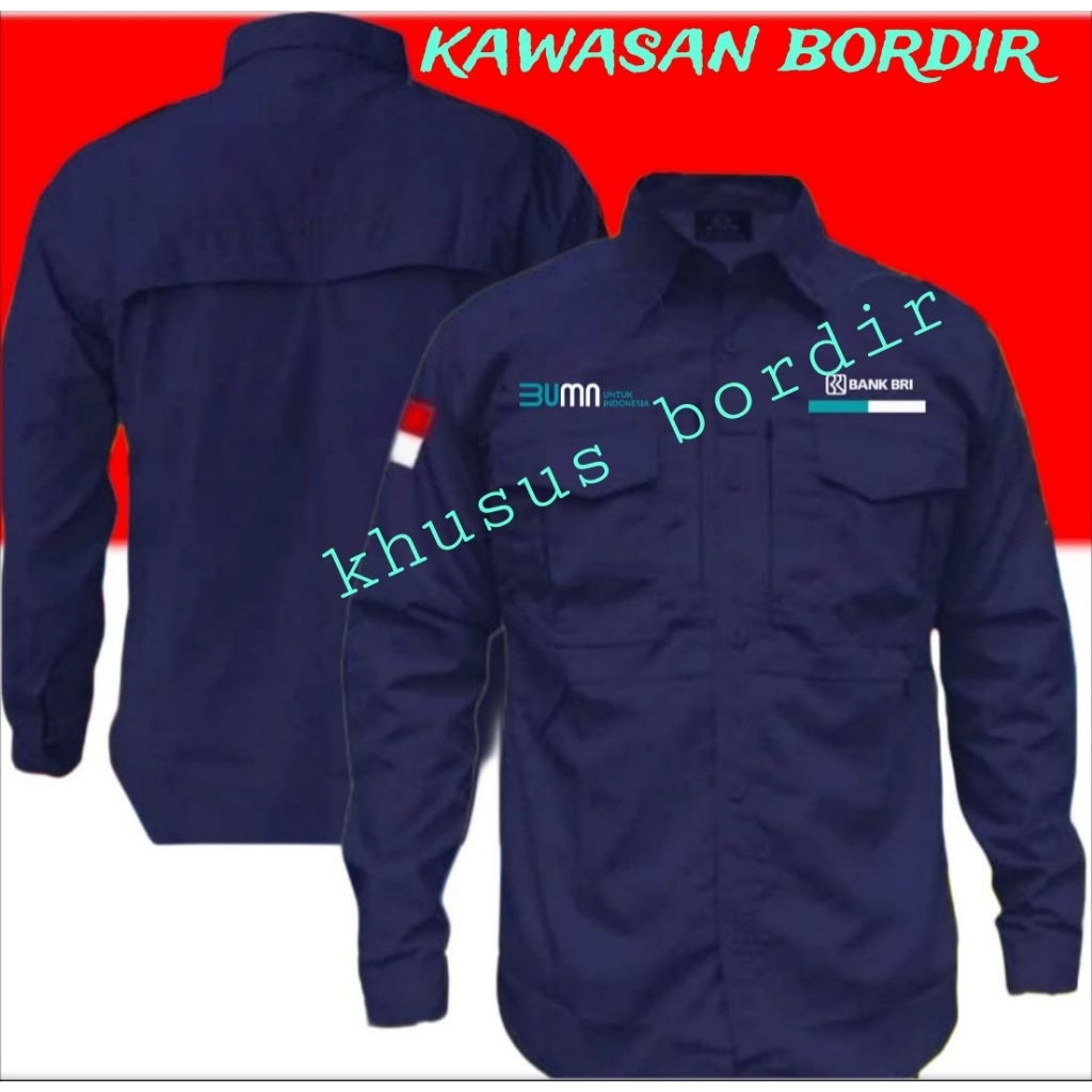 Terbaru kemeja tactical bank BRI baju bank BRI seragam bank BRI pdh bank BRI kemeja bank BRI seragam