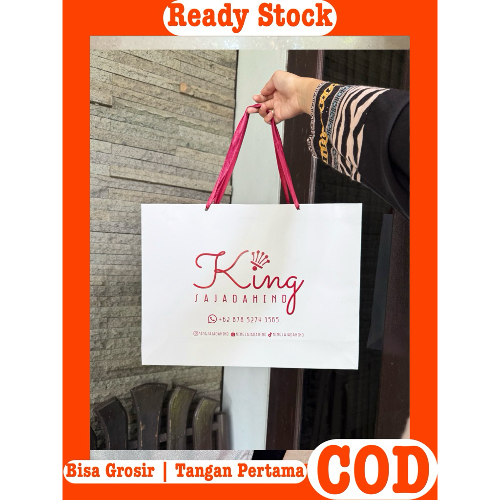 

King - Paper Bag Sajadah Extra Size 40 x 30 x 10 Cm Tambahan Kado Paper Tas Hadiah