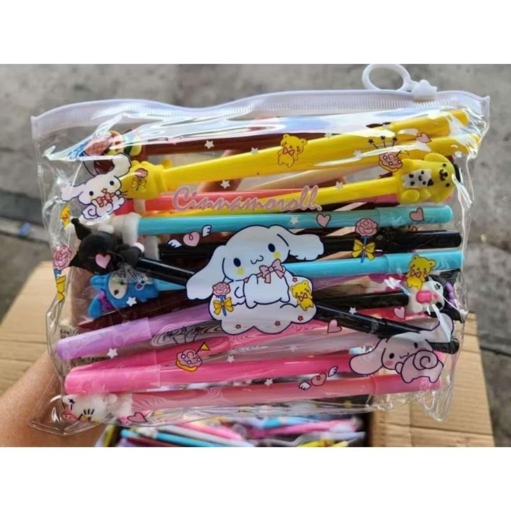 

Bulpen Pulpen Sanrio Kuromi Mymelody Cinnamoroll Pouch Isi 20 Pcs Viral