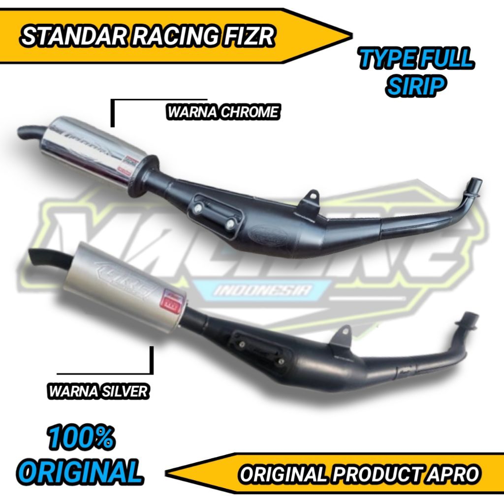 KNALPOT STANDAR RACING FIZR ZIGMA FIZ R BULET SIRIP SLIP ON COPOTAN MREPET HARIAN SUNMORI ORIGINAL A