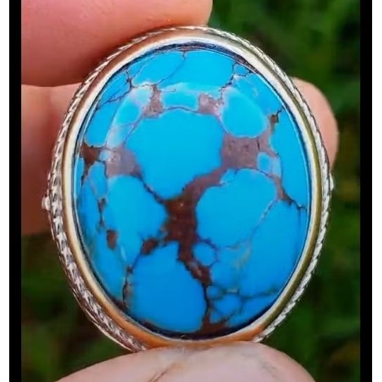 Batu Akik Pirus Persia Urat Ceplok Asli Harga Murah