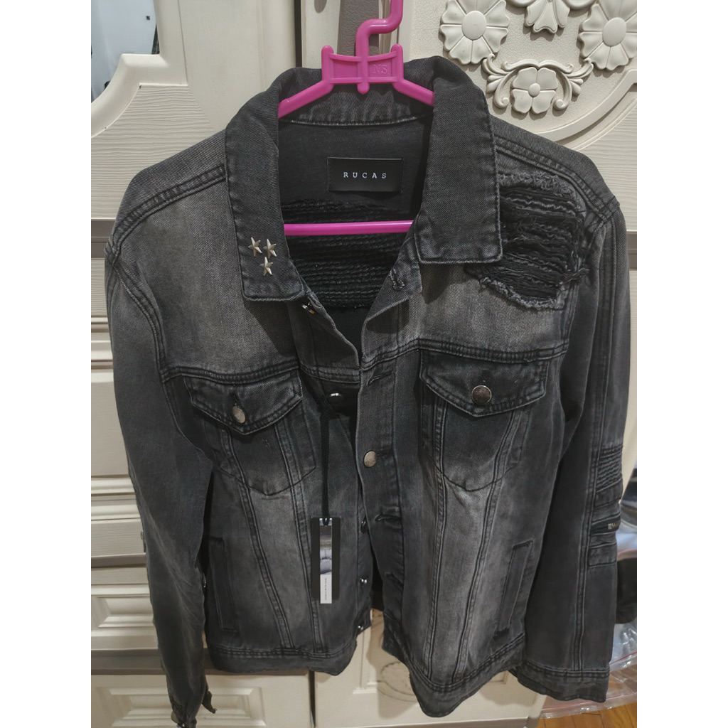 Rucas Jade Black Denim size S